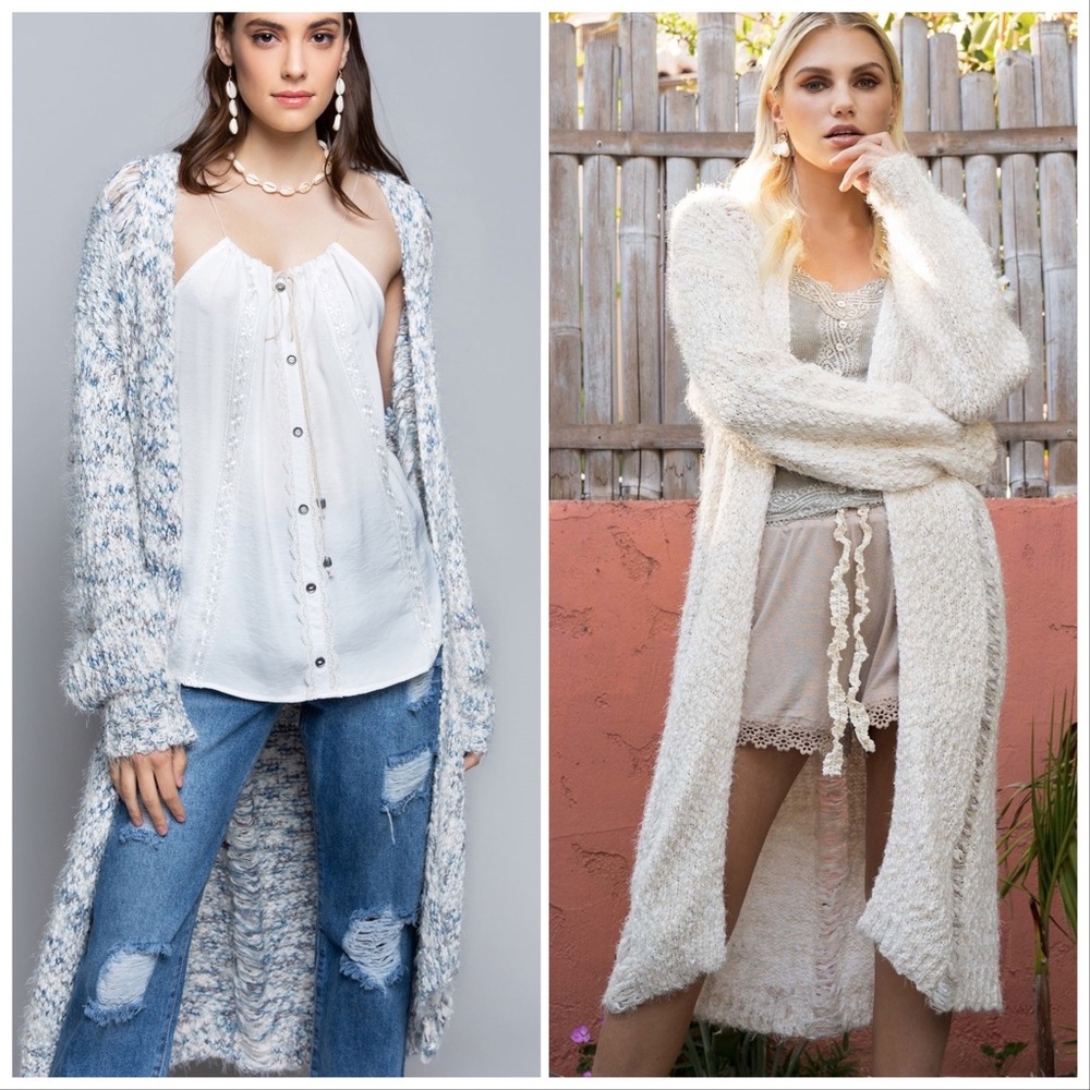 Meghan's Mohair Distressed Cardigan Duster - Picture 8 of 11
